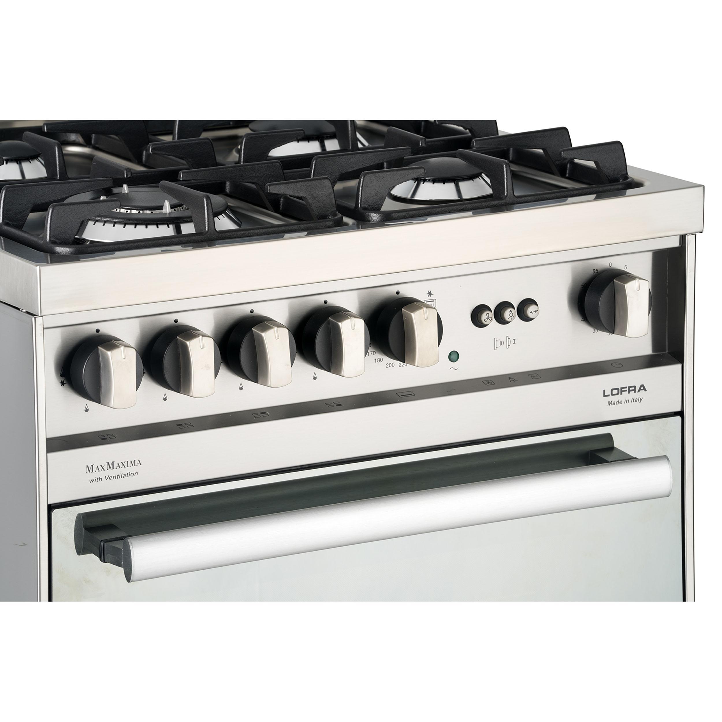 Κουζίνα με Φούρνο Αερίου με Αέρα και Grill Αερίου και Σούβλα LOFRA MS66GVG/CI